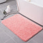 Tapis de bain à poils longs en microfibre avec envers antidérapant