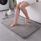 Tapis de salle de bain en microfibre pelucheuse