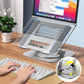 Support d'ordinateur portable pliable en aluminium à base rotative