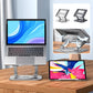Support d'ordinateur portable pliable en aluminium à base rotative