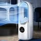 Ventilateur tour compact sans pales apparentes avec minuterie