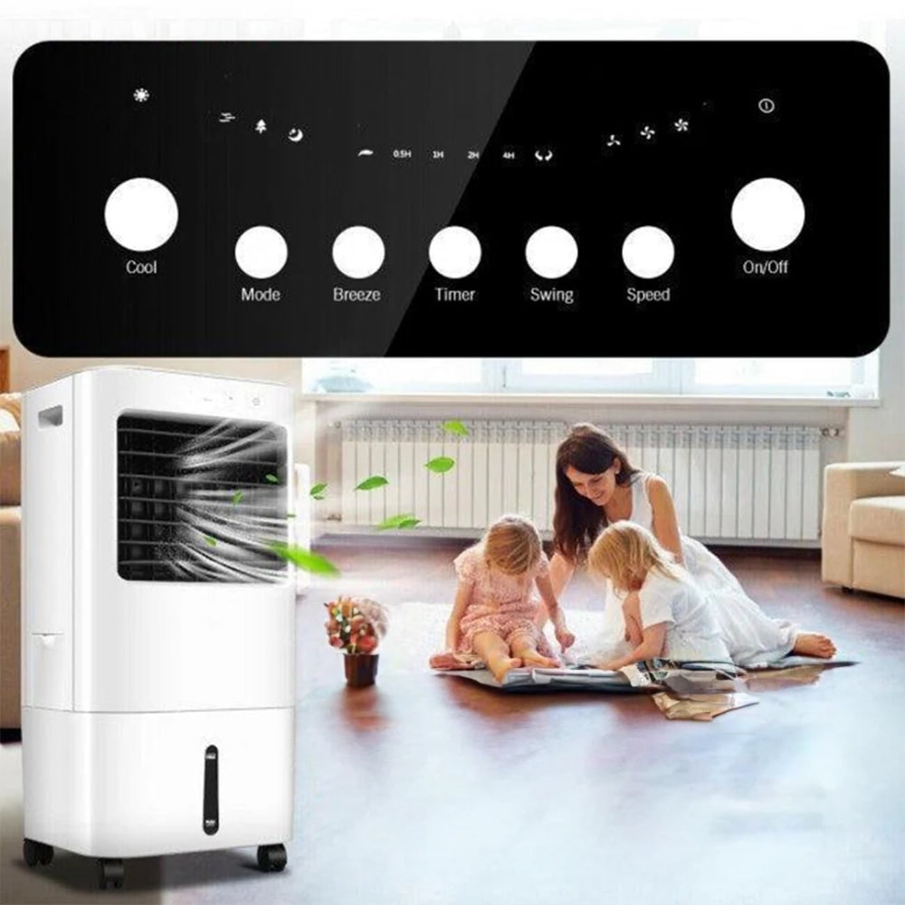 Rafraîchisseur d'air évaporatif avec réservoir de 6 litres