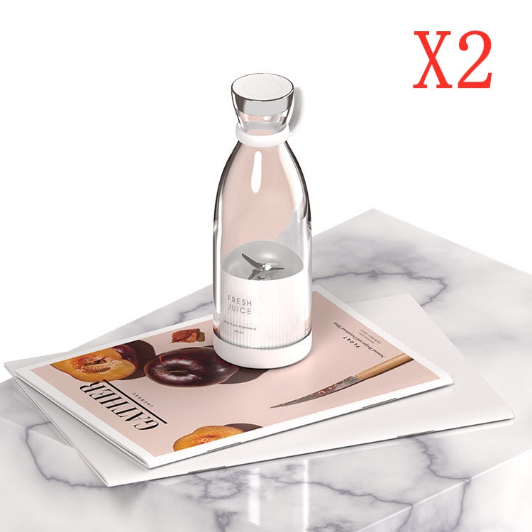 Mixeur portable rechargeable à quatre lames, 350 ml