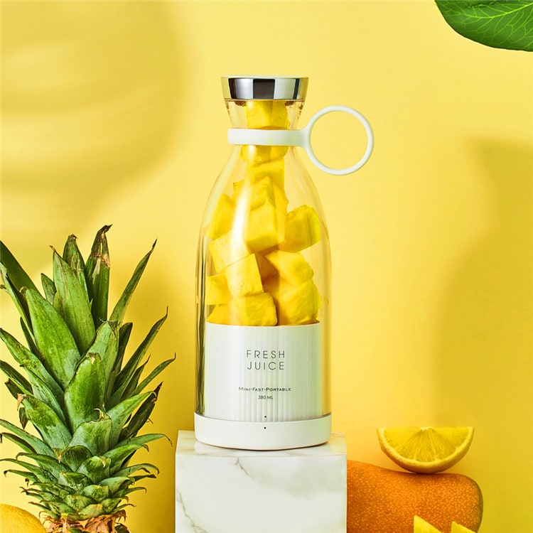 Mixeur portable rechargeable à quatre lames, 350 ml