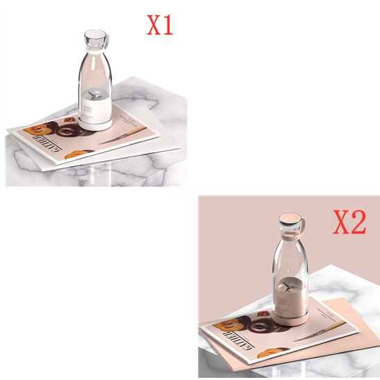 Mixeur portable rechargeable à quatre lames, 350 ml