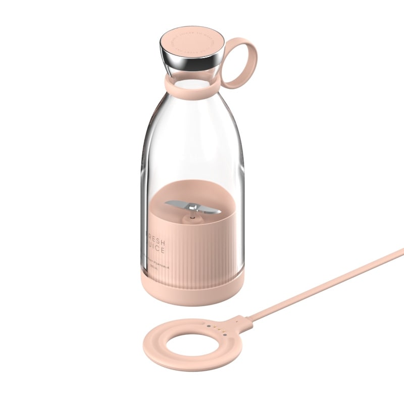 Mixeur portable rechargeable à quatre lames, 350 ml