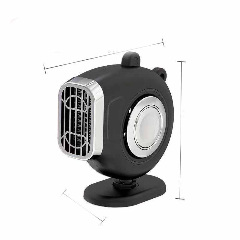 Ventilateur chauffant automobile 12 V avec support orientable