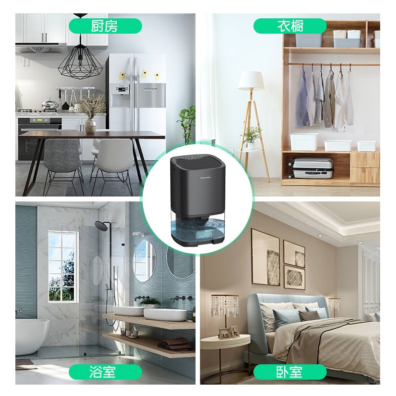 Déshumidificateur portable avec indicateur de réservoir plein
