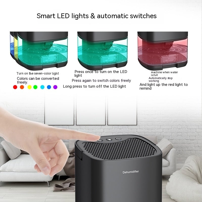 Déshumidificateur portable avec indicateur de réservoir plein