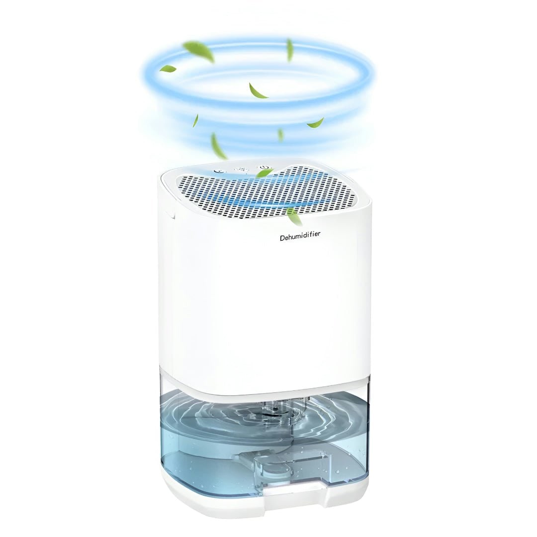 Déshumidificateur portable à commandes tactiles et réservoir transparent