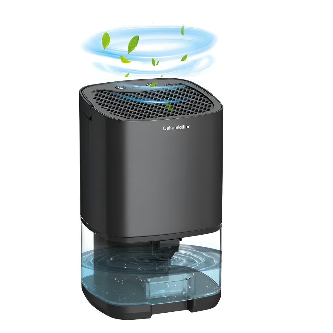 Déshumidificateur portable à commandes tactiles et réservoir transparent