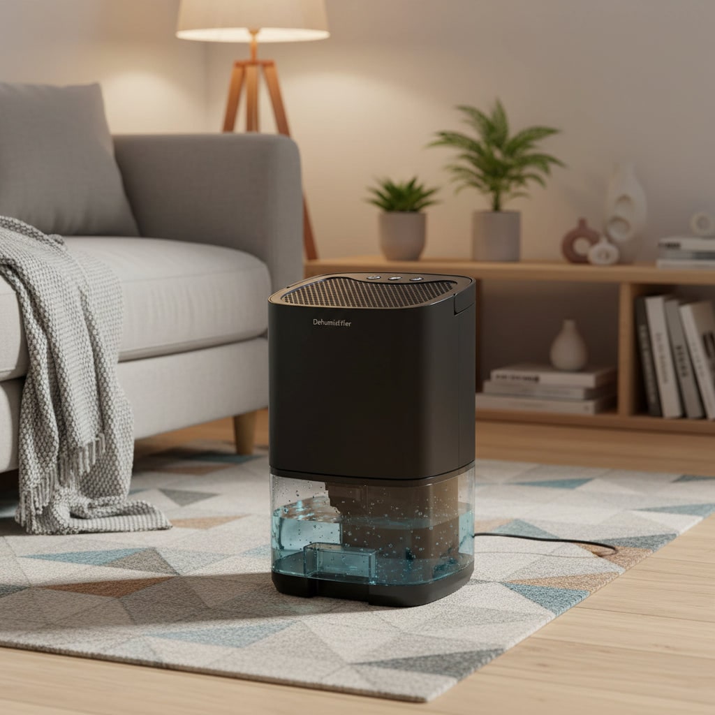 Déshumidificateur portable avec réservoir éclairé