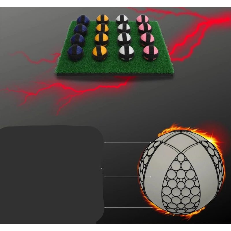 Jeu de golf d'approche avec tapis cible et seize balles