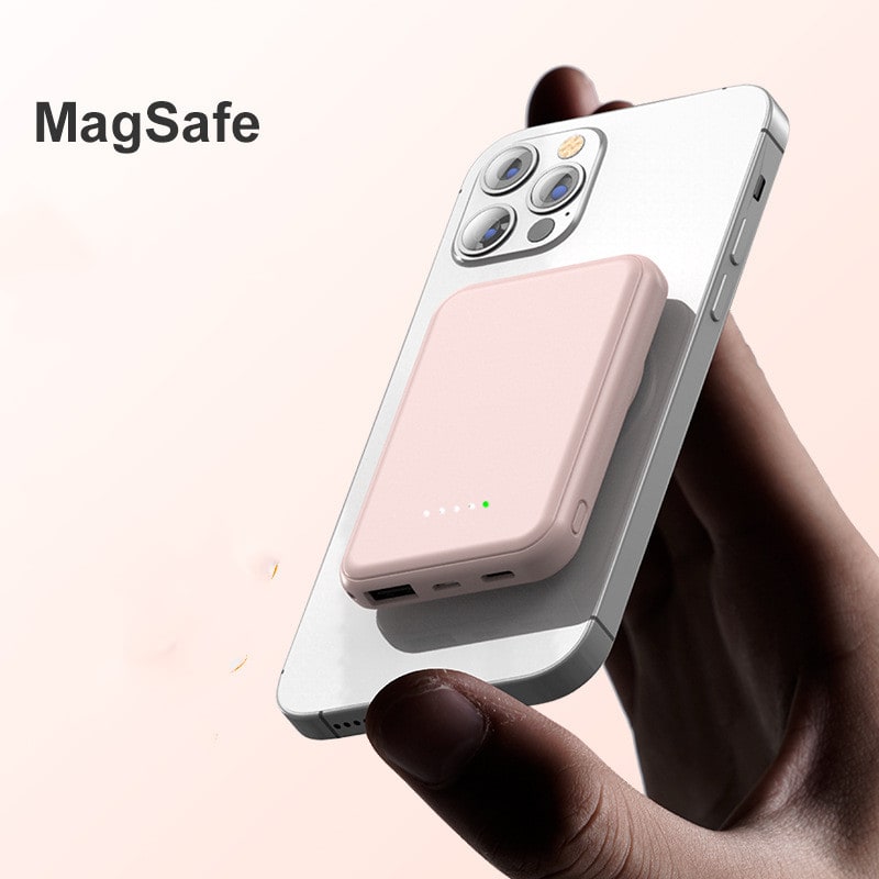 Batterie externe magnétique à recharge sans fil, 10 000 mAh