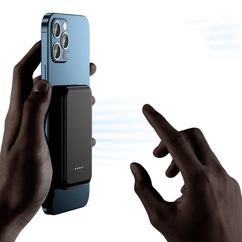 Batterie externe magnétique à recharge sans fil, 10 000 mAh