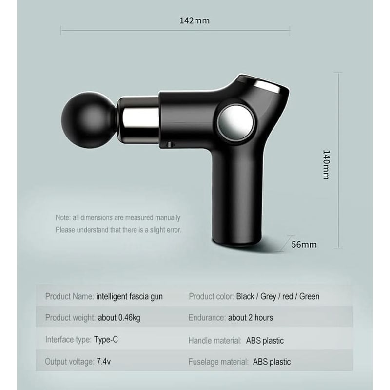 Pistolet de massage portable rechargeable USB-C