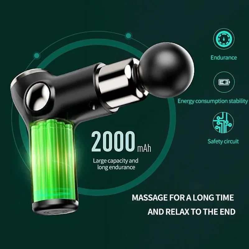 Pistolet de massage portable rechargeable USB-C