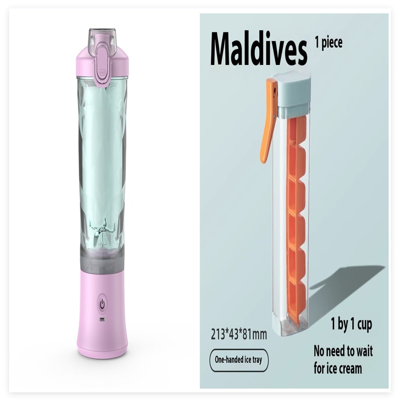 Mini mixeur rechargeable à six lames avec gobelet