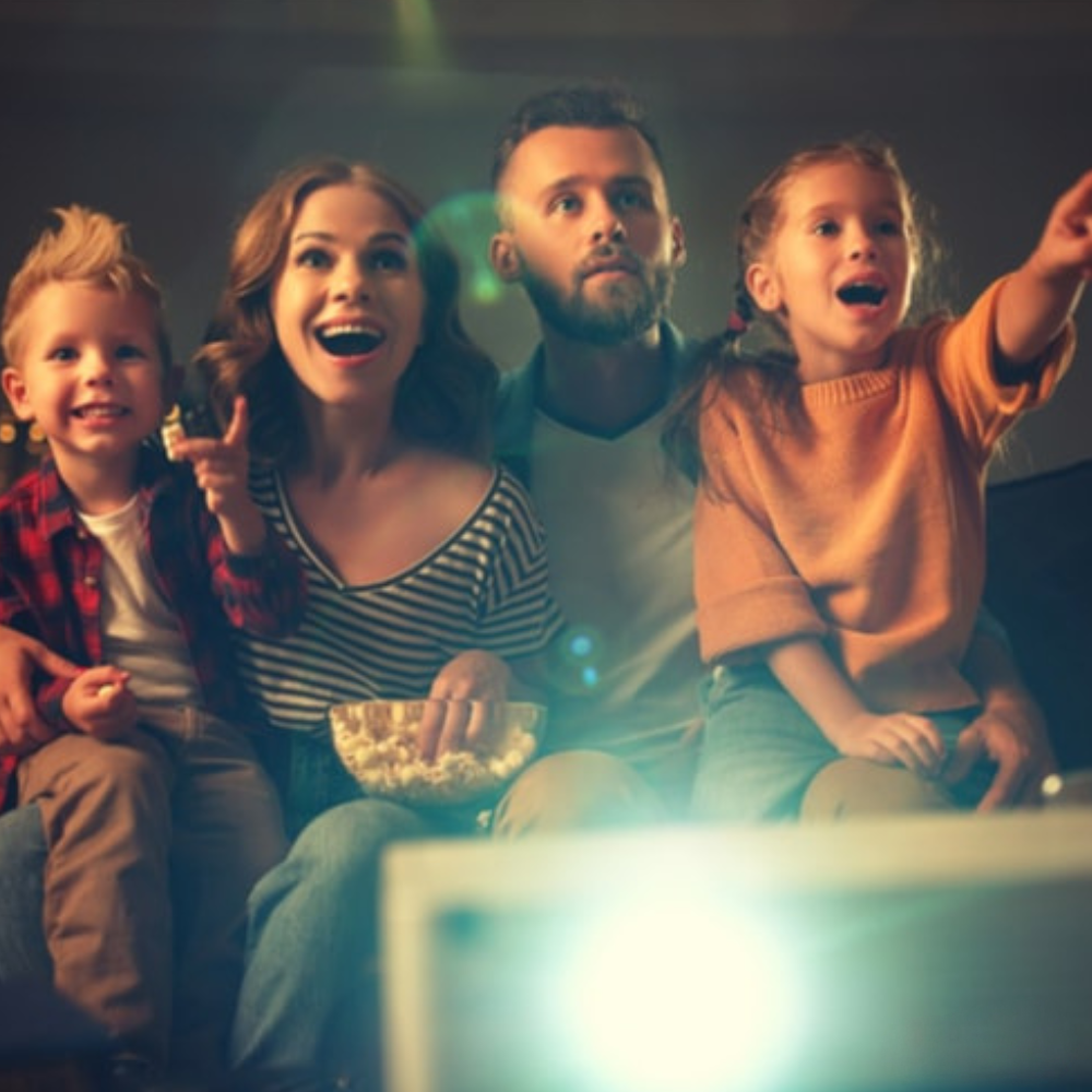 Mini vidéoprojecteur avec mise au point manuelle et port micro-USB