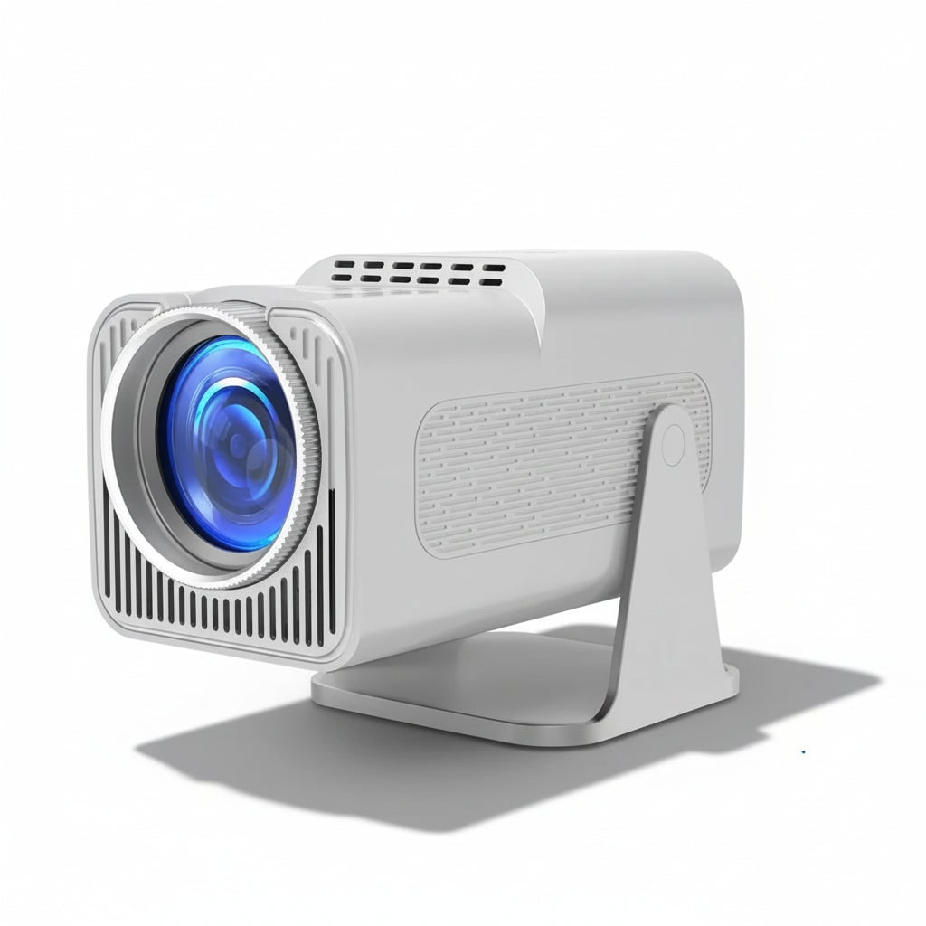 Mini vidéoprojecteur à support rotatif et télécommande