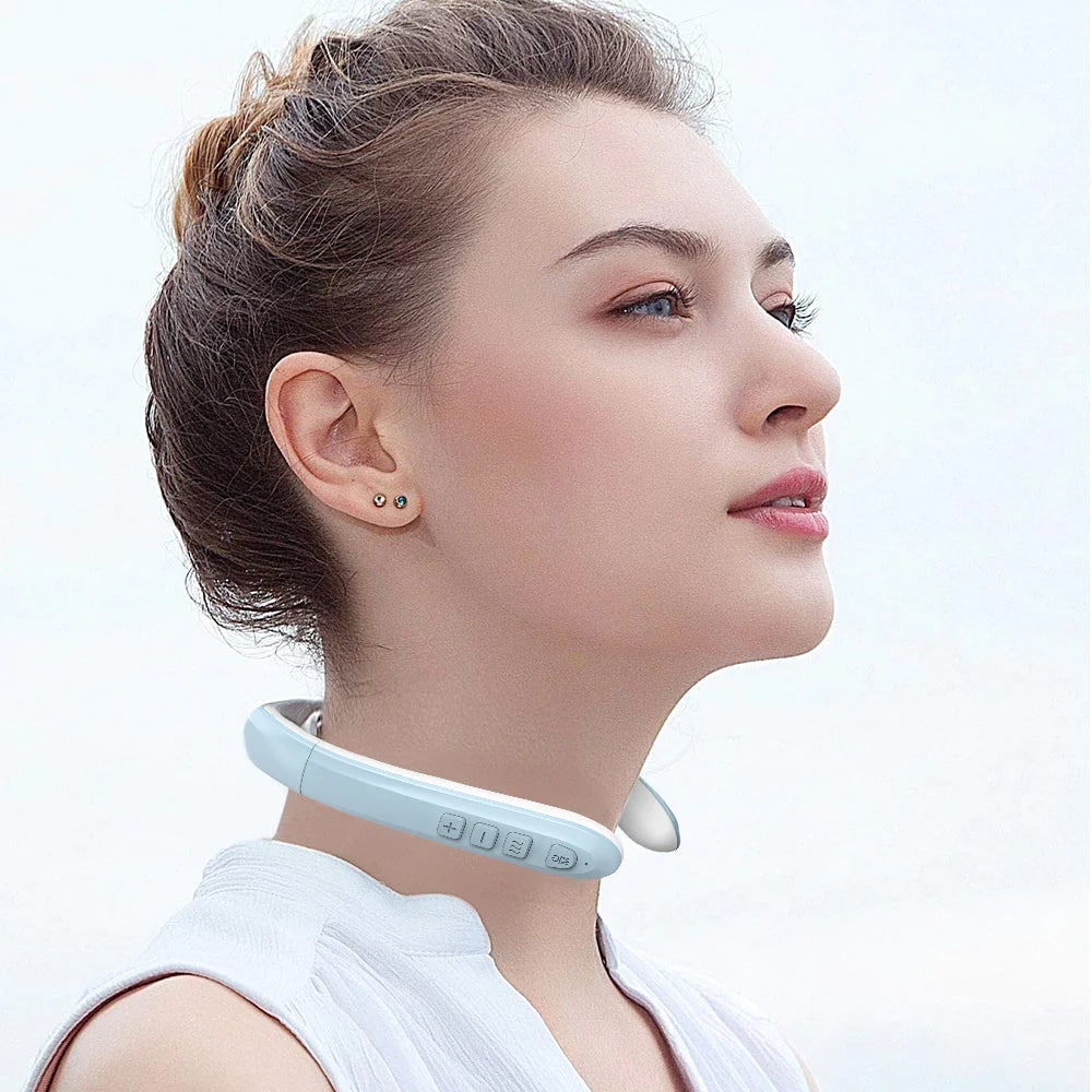 Appareil de massage cervical rechargeable en U avec chaleur