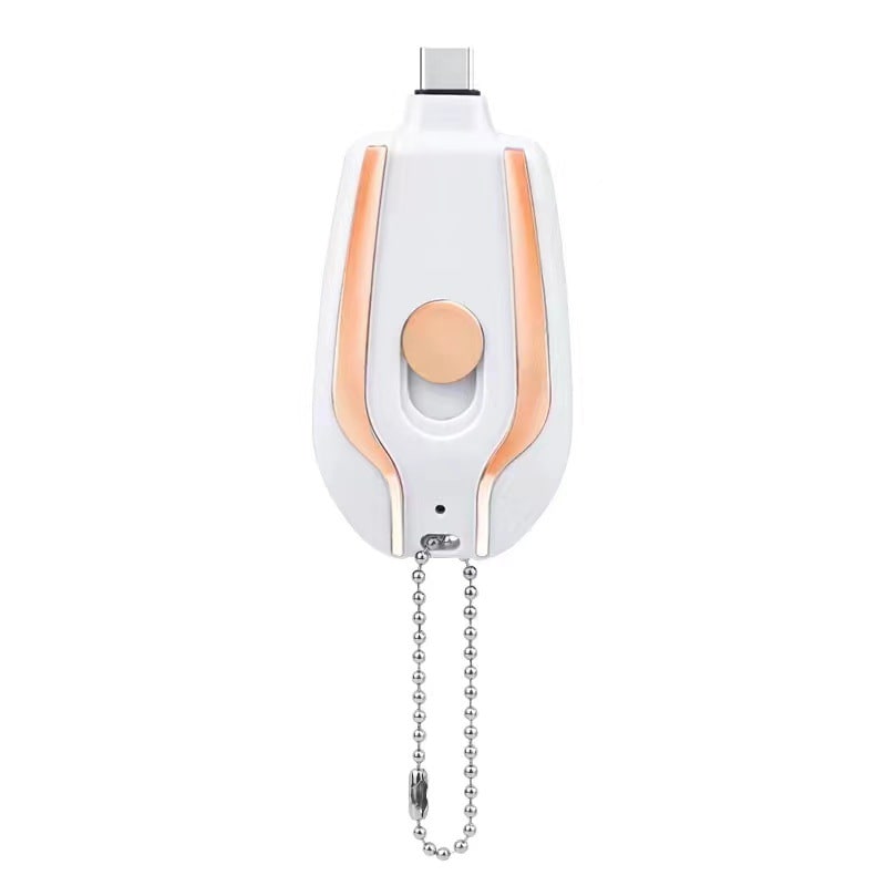 Mini batterie externe porte-clés avec connecteur rétractable