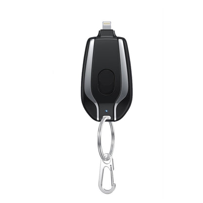 Mini batterie externe porte-clés avec connecteur rétractable