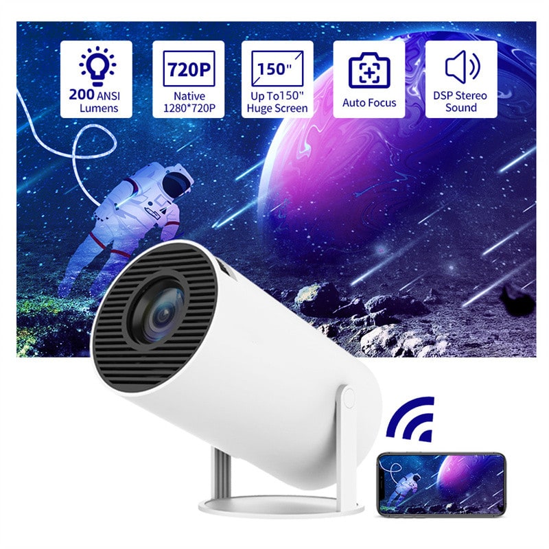 Vidéoprojecteur portable à support orientable avec écran