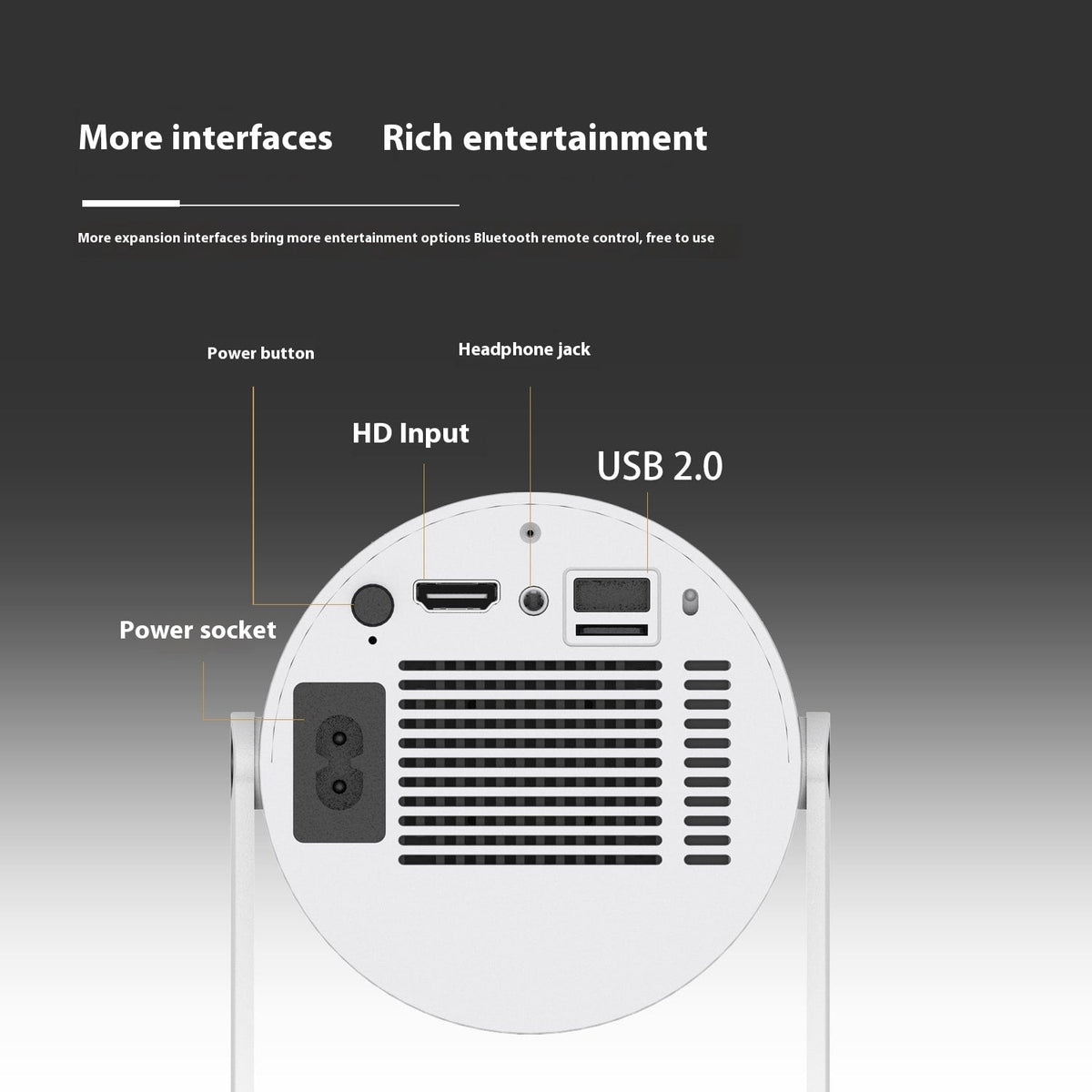 Vidéoprojecteur portable à support orientable avec écran