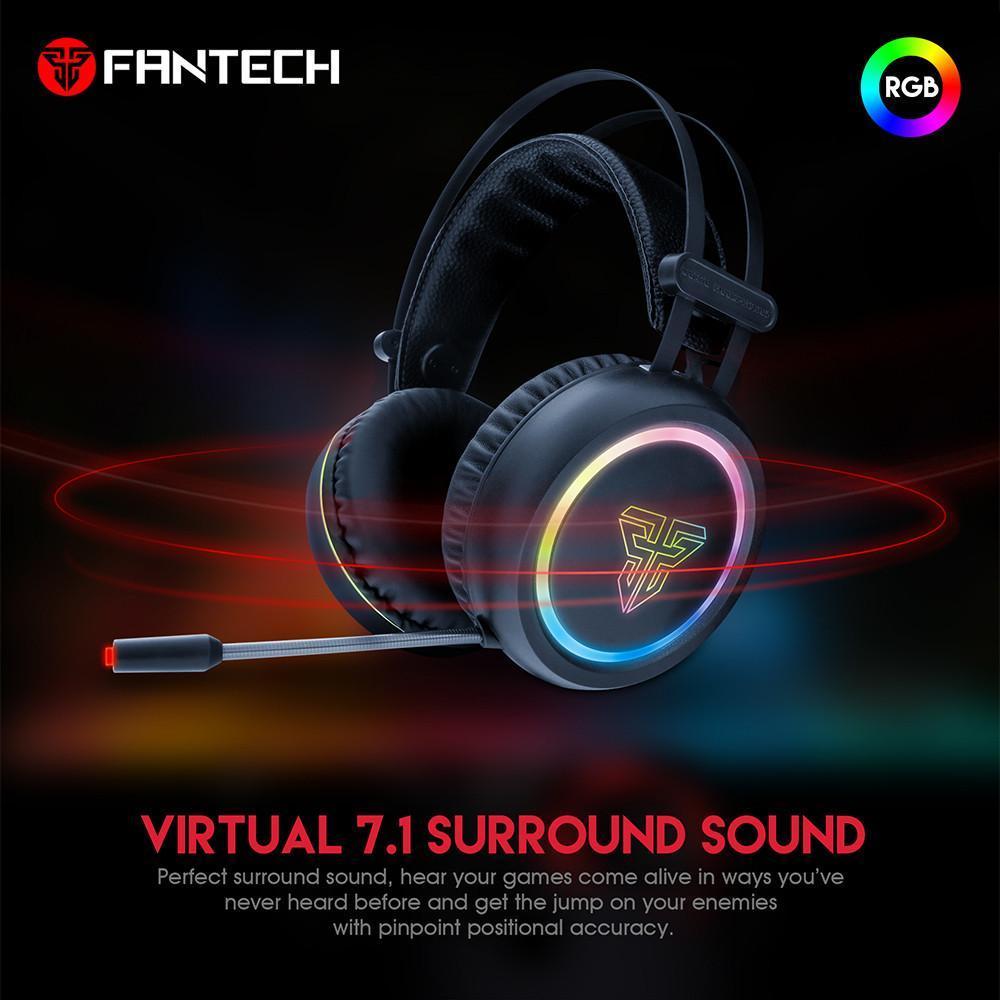 Casque audio de jeu avec microphone et connexion USB