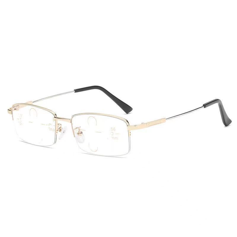 Lunettes de lecture à verres progressifs et monture métallique