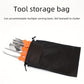 Kit de sept outils de sculpture de citrouille avec pochette