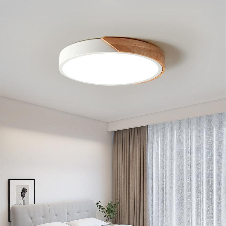 Plafonnier rond fin à trois teintes lumineuses