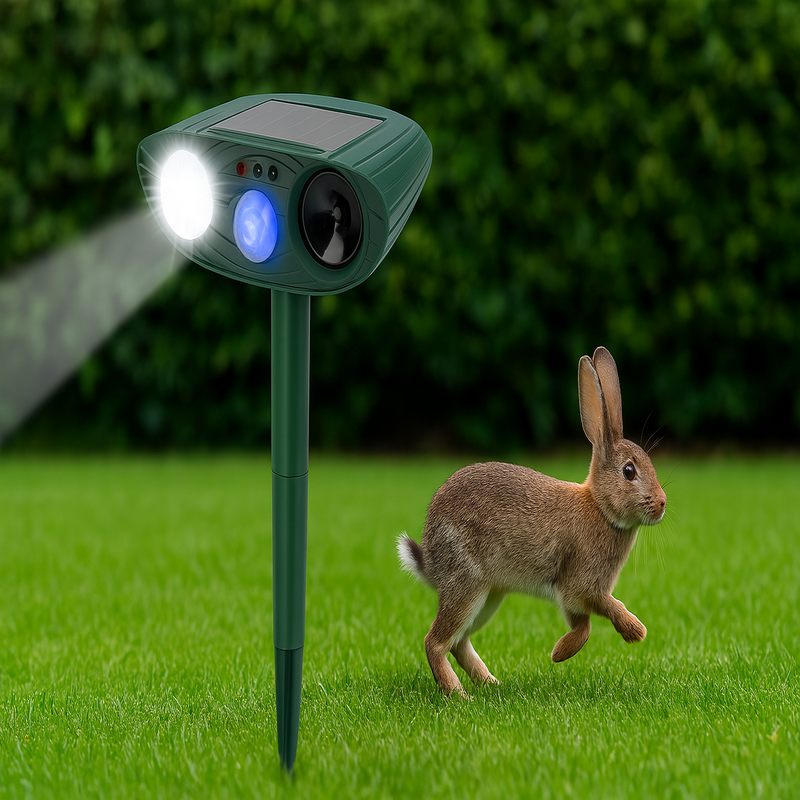 Répulsif solaire de jardin à fréquence réglable