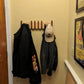 Porte-manteau mural avec 4, 6 ou 8 crochets rabattables