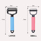 Brosse râteau double face pour le sous-poil des chiens