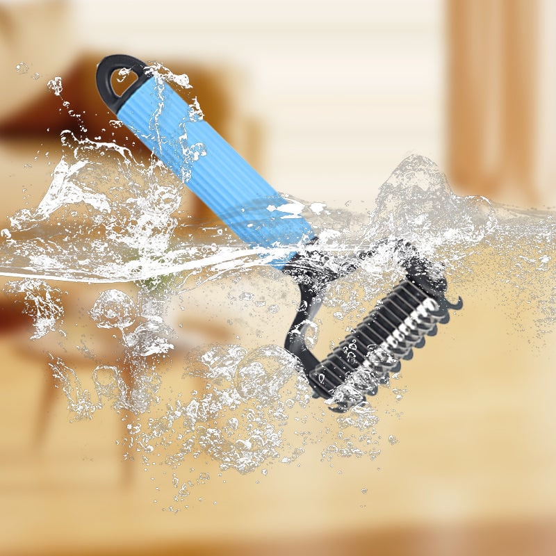 Brosse râteau double face pour le sous-poil des chiens