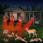 Dispositif solaire de jardin à voyants rouges dissuasifs
