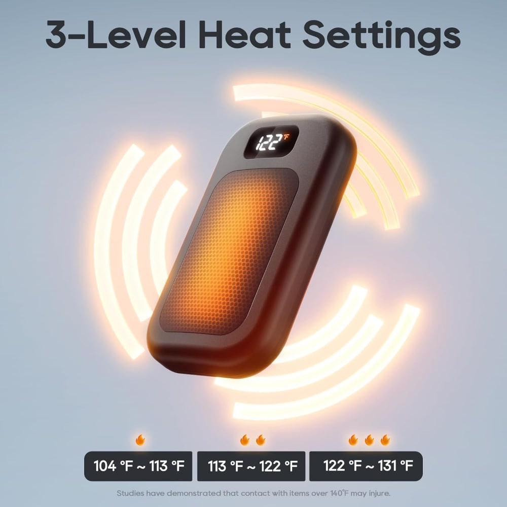 Chauffe-mains électrique rechargeable à trois niveaux