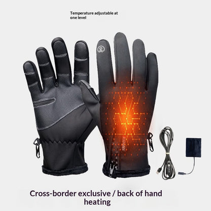 Gants chauffants rechargeables USB avec paume texturée