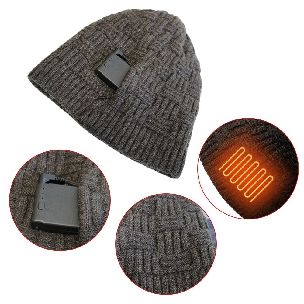 Bonnet chauffant rechargeable avec cache-oreilles