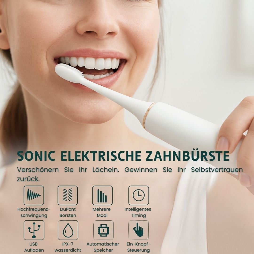 Brosse à dents électrique sonique rechargeable à six modes
