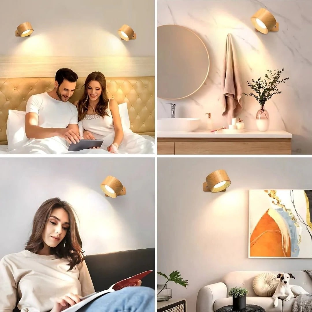 Applique sans fil rechargeable avec rotule magnétique