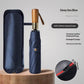 Parapluie de voyage pliant automatique avec poignée en bois