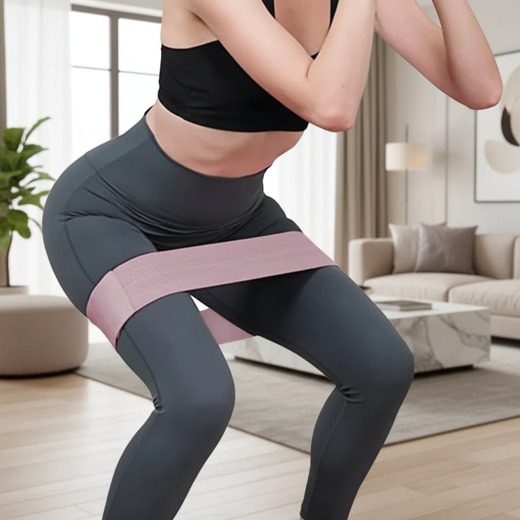 Bandes de résistance en tissu avec intérieur silicone
