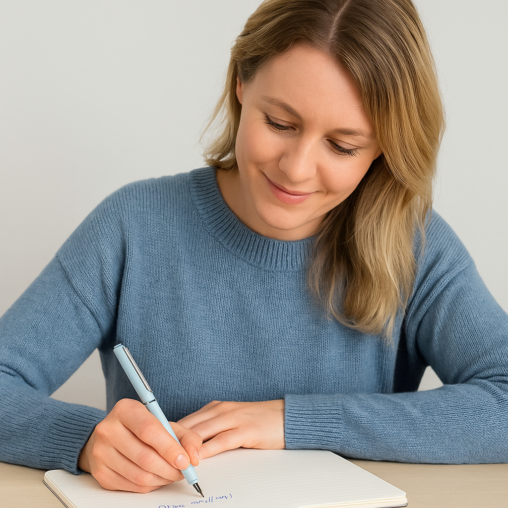 Stylo-plume rétractable à pointe fine avec clip