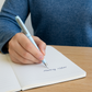 Stylo-plume rétractable à pointe fine avec clip