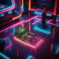 Console de jeu sur clé HDMI avec deux manettes sans fil