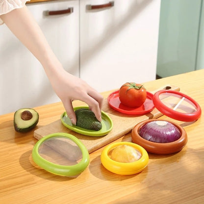 Boîtes de conservation avec couvercle extensible en silicone