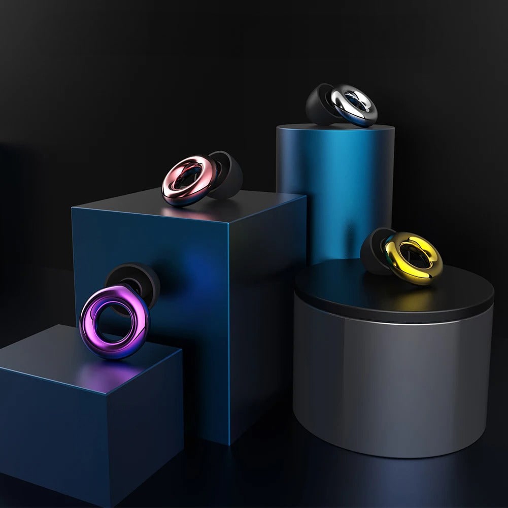 Bouchons d'oreilles réutilisables avec embouts silicone et étui